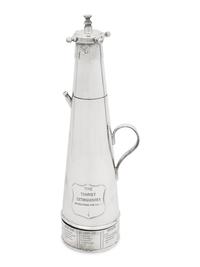 An English Silver-Plate The Thirst Extinguisher Cocktail Shaker