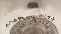 Sixteen American Repousse Silver Dessert Cups