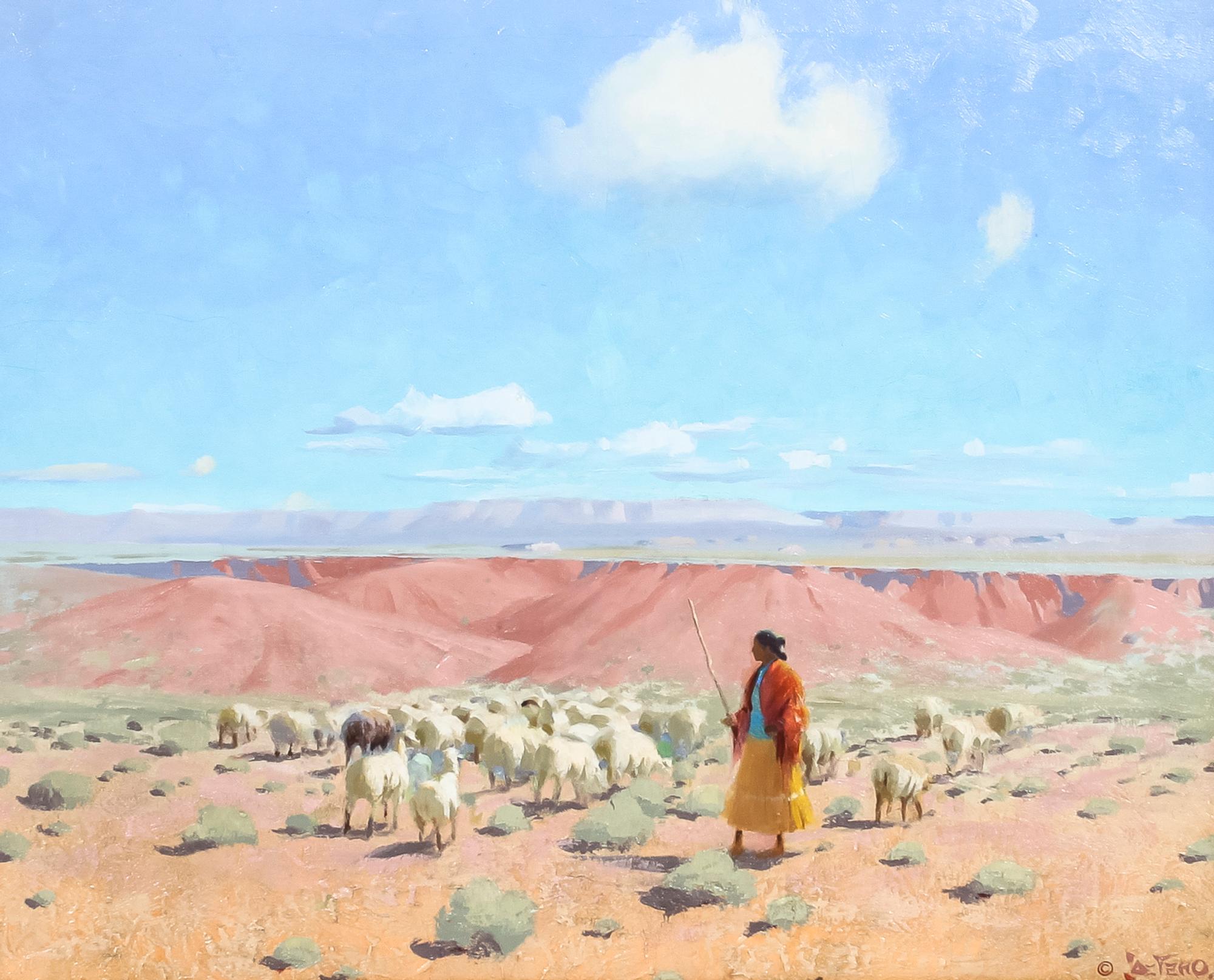 Gerard Curtis Delano, (American, 1890-1972), Navajo Sheep 3
