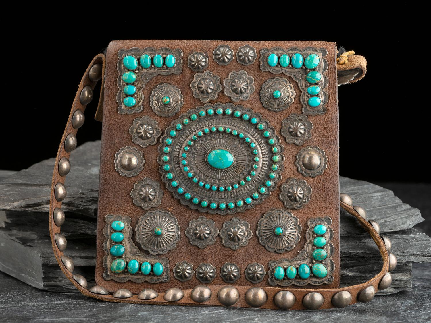 Southwestern-style Bandolier Button Bag