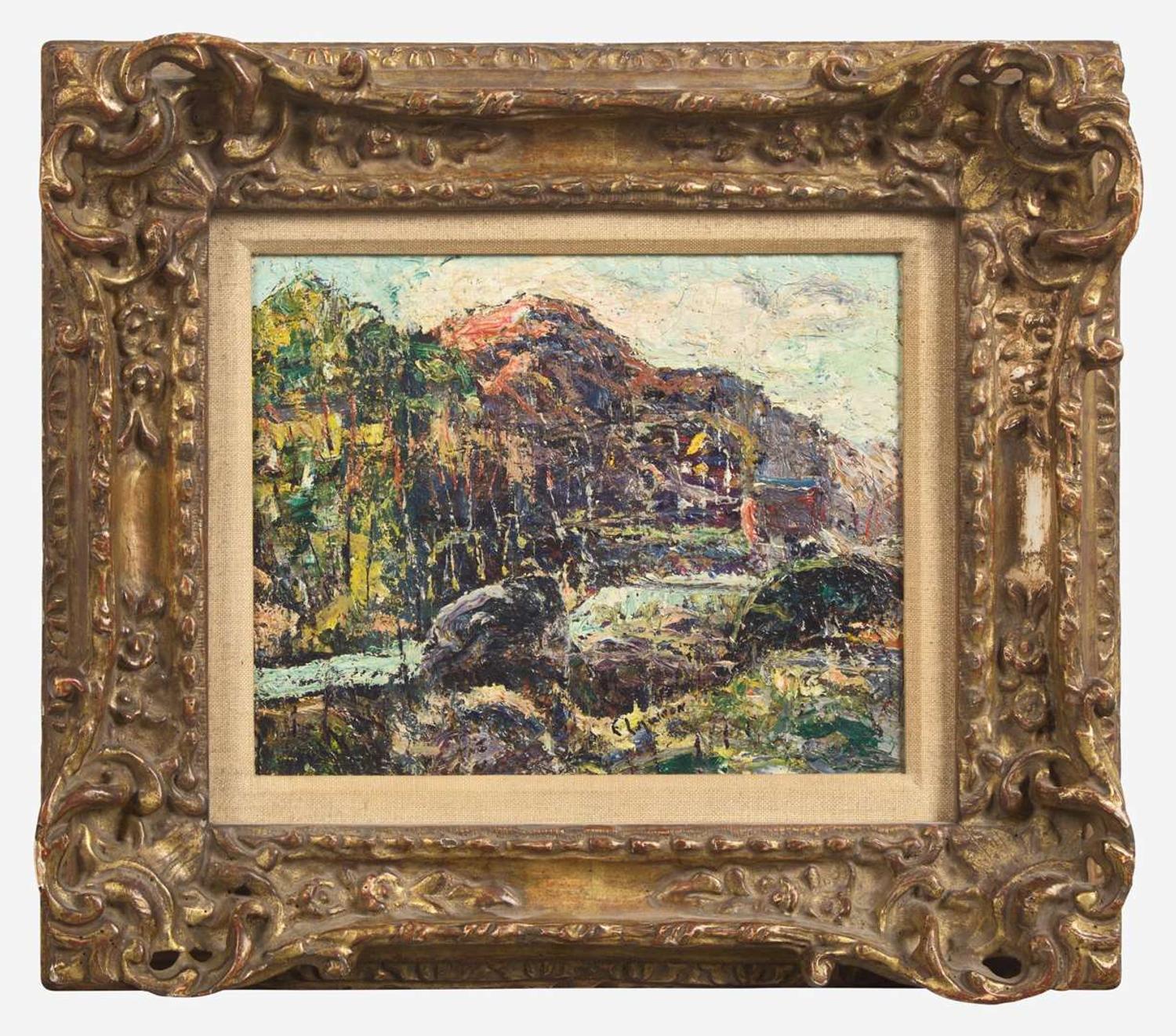 Ernest Lawson (Canadian/American, 1873-1939) - By the Dam