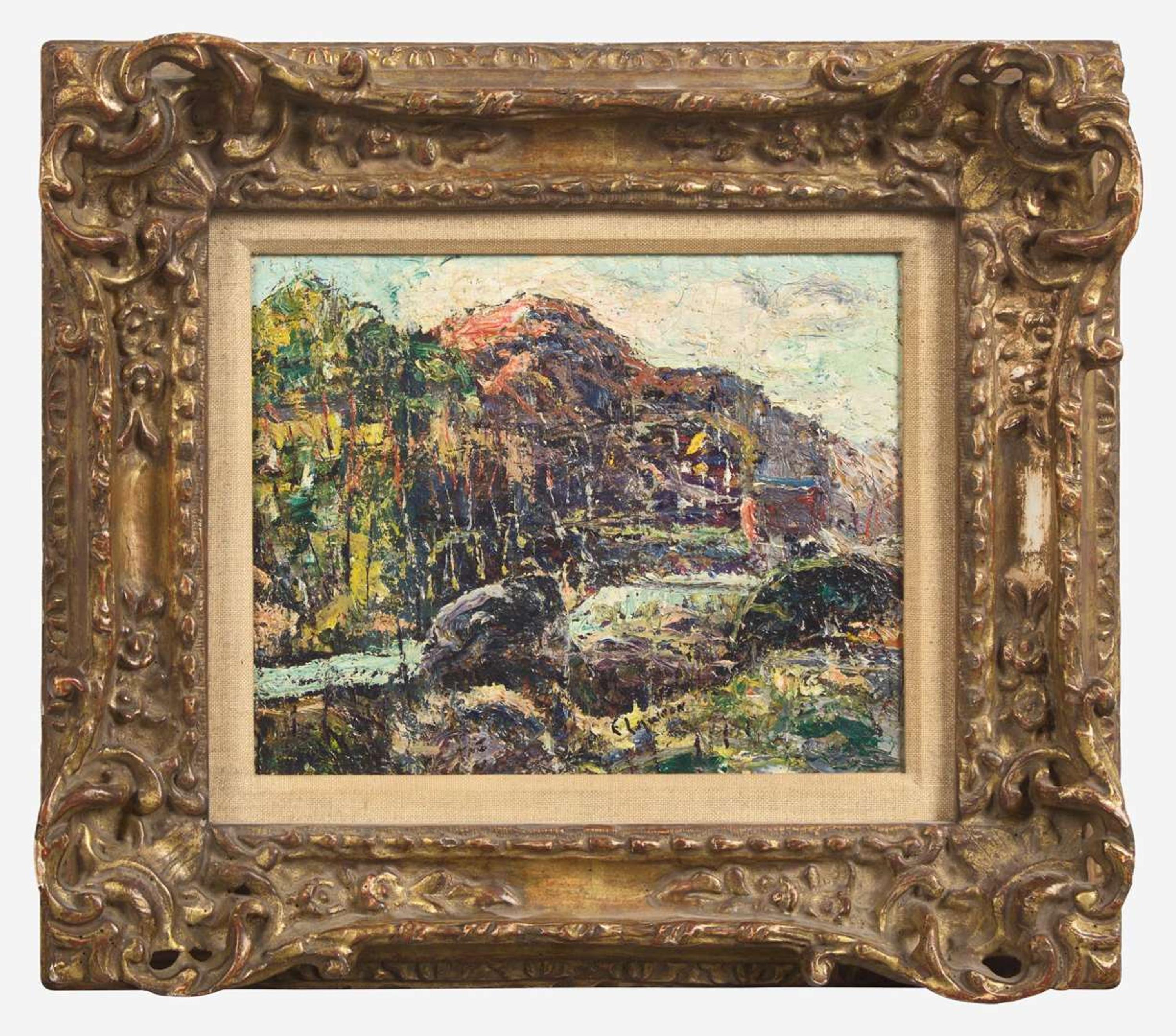 Ernest Lawson (Canadian/American, 1873-1939) - By the Dam