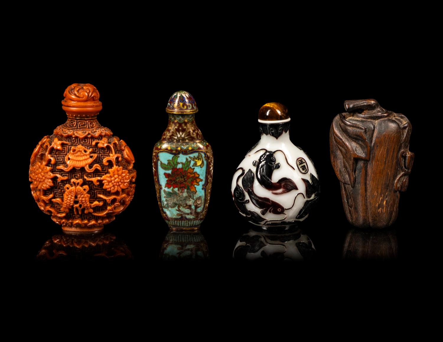 Four Chinese Snuff Bottles