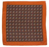A Pair of Gucci Silk Pocket Squares, 17" x 17"; 22" x 22".