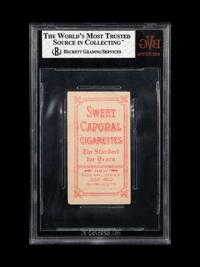 A 1909-11 T206 Sweet Caporal Zach Wheat Baseball Card (BVG 3.5 VG+)
