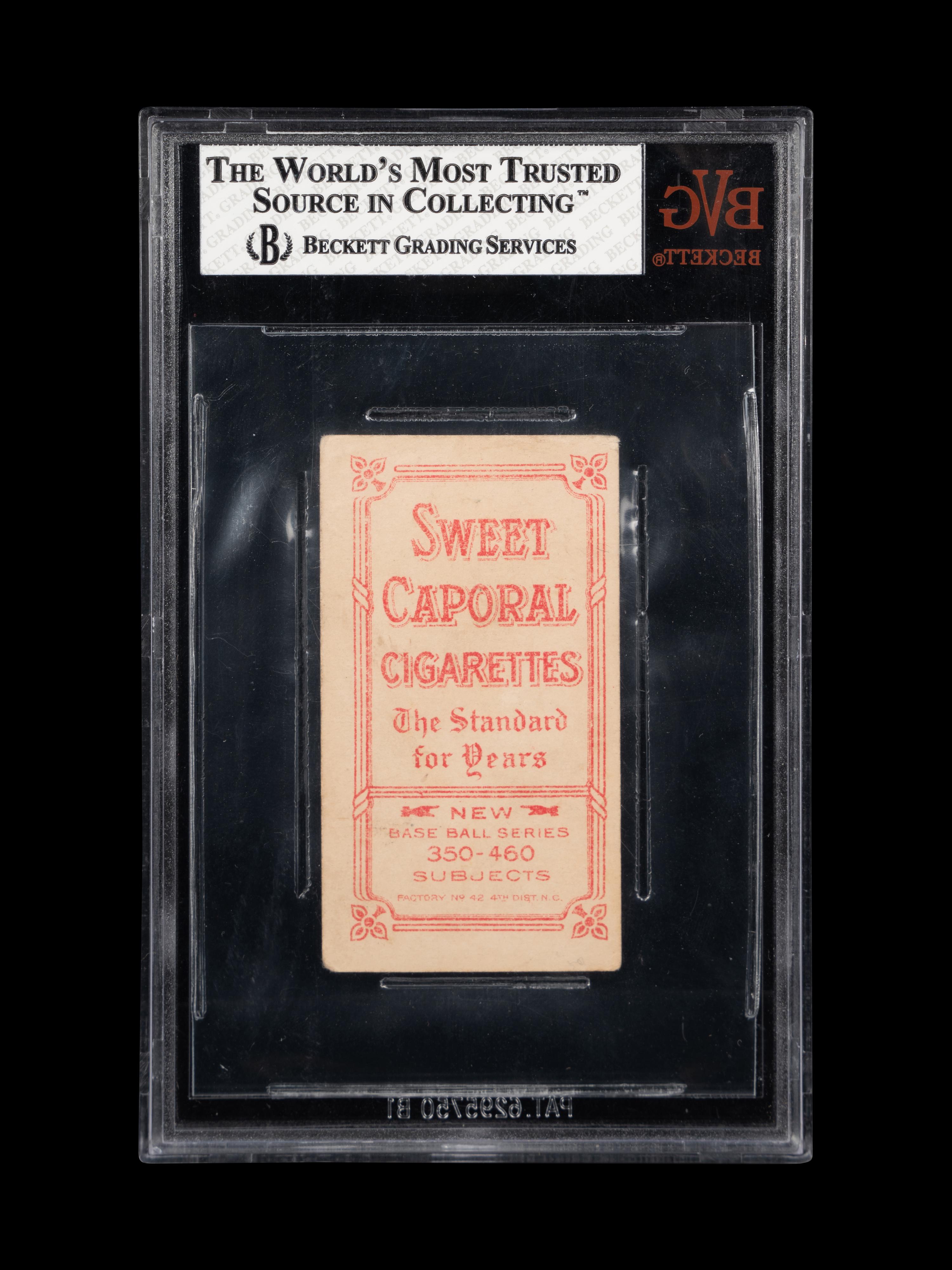 A 1909-11 T206 Sweet Caporal Zach Wheat Baseball Card (BVG 3.5 VG+)