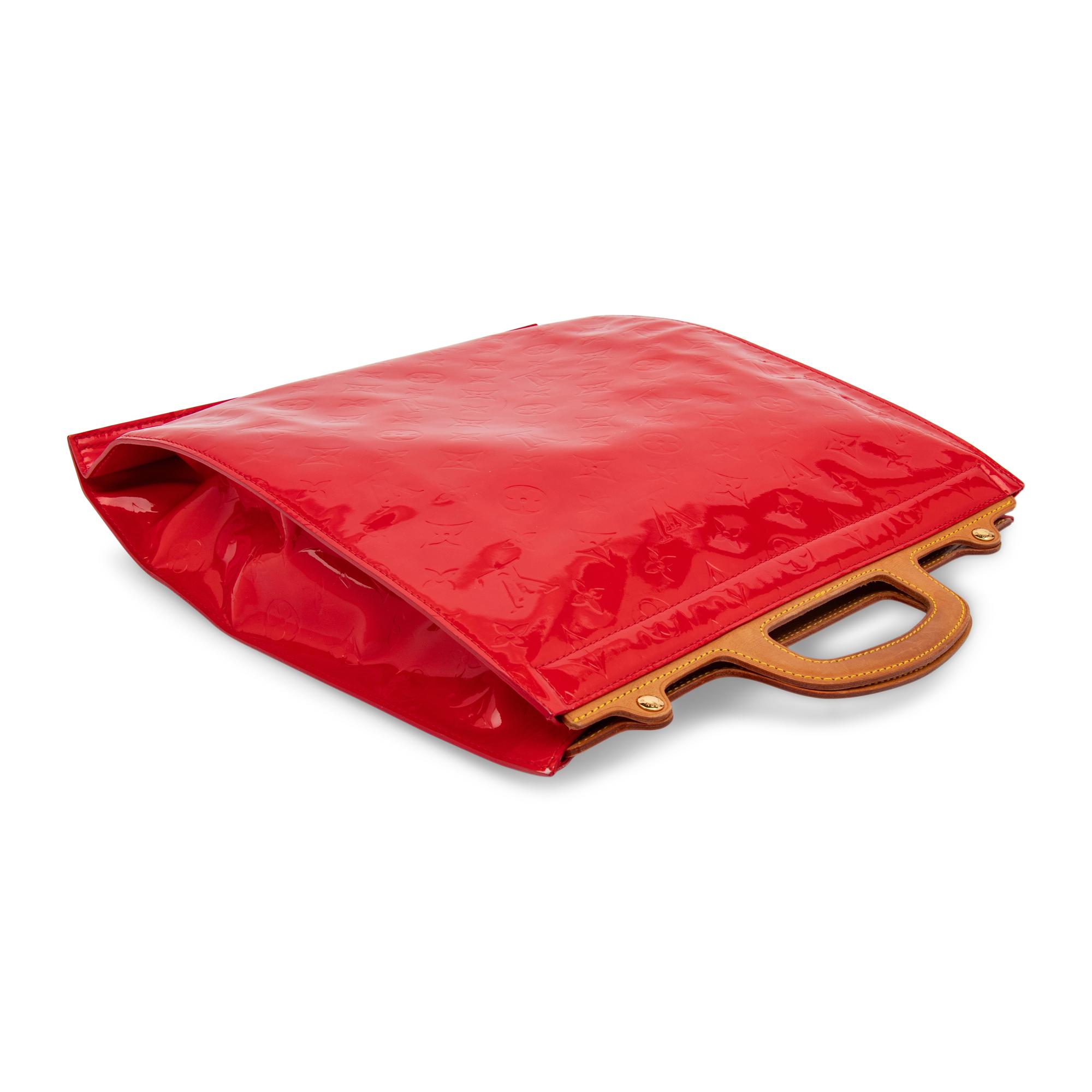 Louis Vuitton, Red Patent Leather Stanton Tote