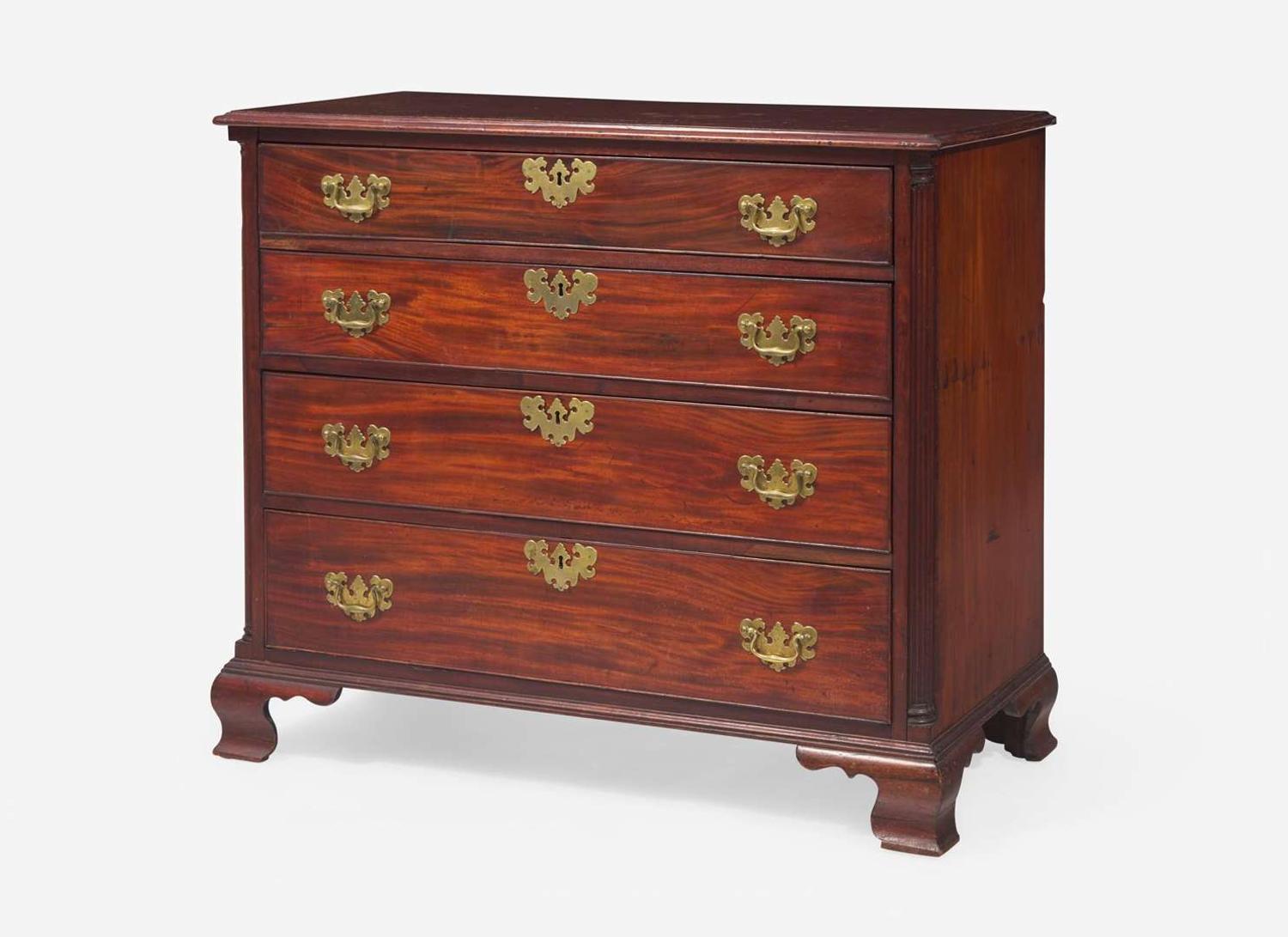 A Chippendale mahogany chest of drawers, Philadelphia, PA, circa 1770