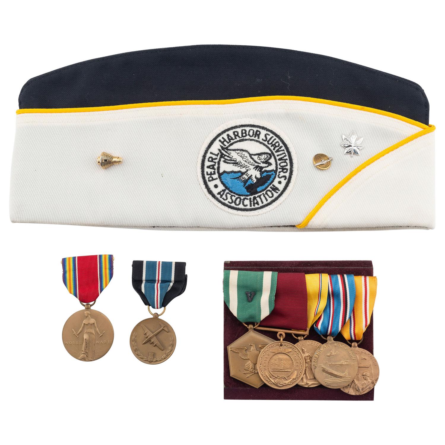 The Service Archive of Naval Aviator Commander Fred W. Glaeser, Including Record of Flight From Pearl Harbor on December 7, 1941