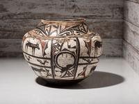 Zuni Polychrome Pottery Olla