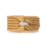 YELLOW GOLD AND DIAMOND TASSEL BRACELET