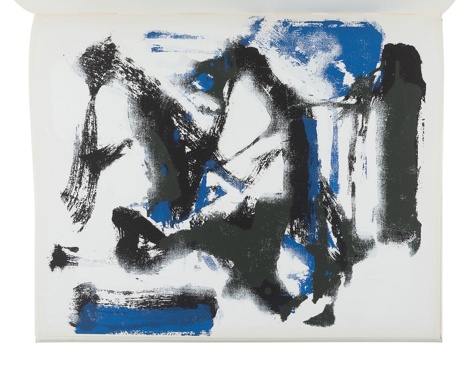 [TIBER PRESS - ABSTRACT EXPRESSIONISM]. ASHBERY, John. The Poems . Prints by Joan MITCHELL. -- KOCH, Kenneth. Permanently. Prints by Alfred LESLIE. [with:] O'HARA, Frank. Odes. Prints by Michael GOLDBERG. -- SCHUYLER, James. Salute. Prints by Grace HARTIGAN. New York: Tiber Press, [1960].