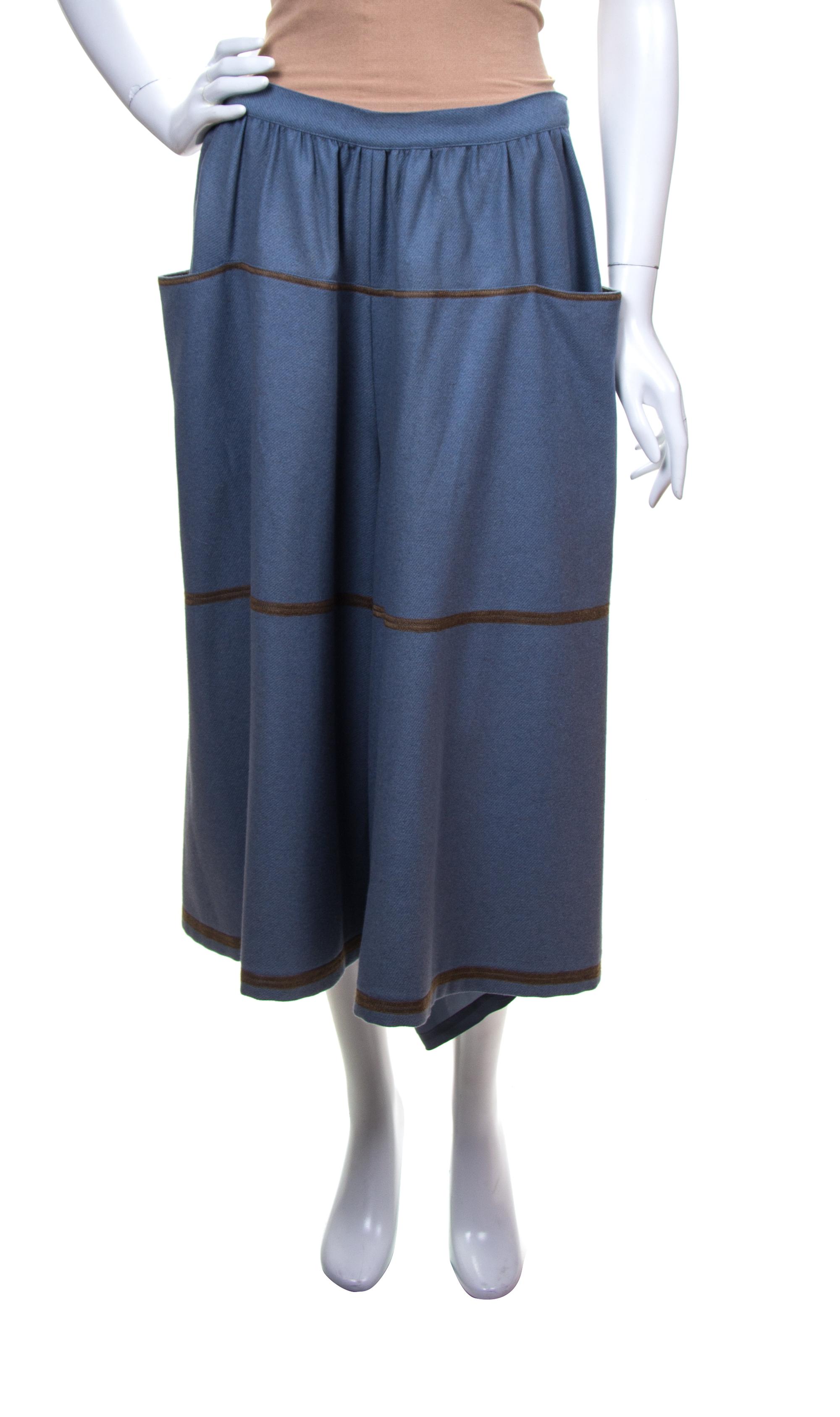A Missoni Blue Grey Gaucho Pant,