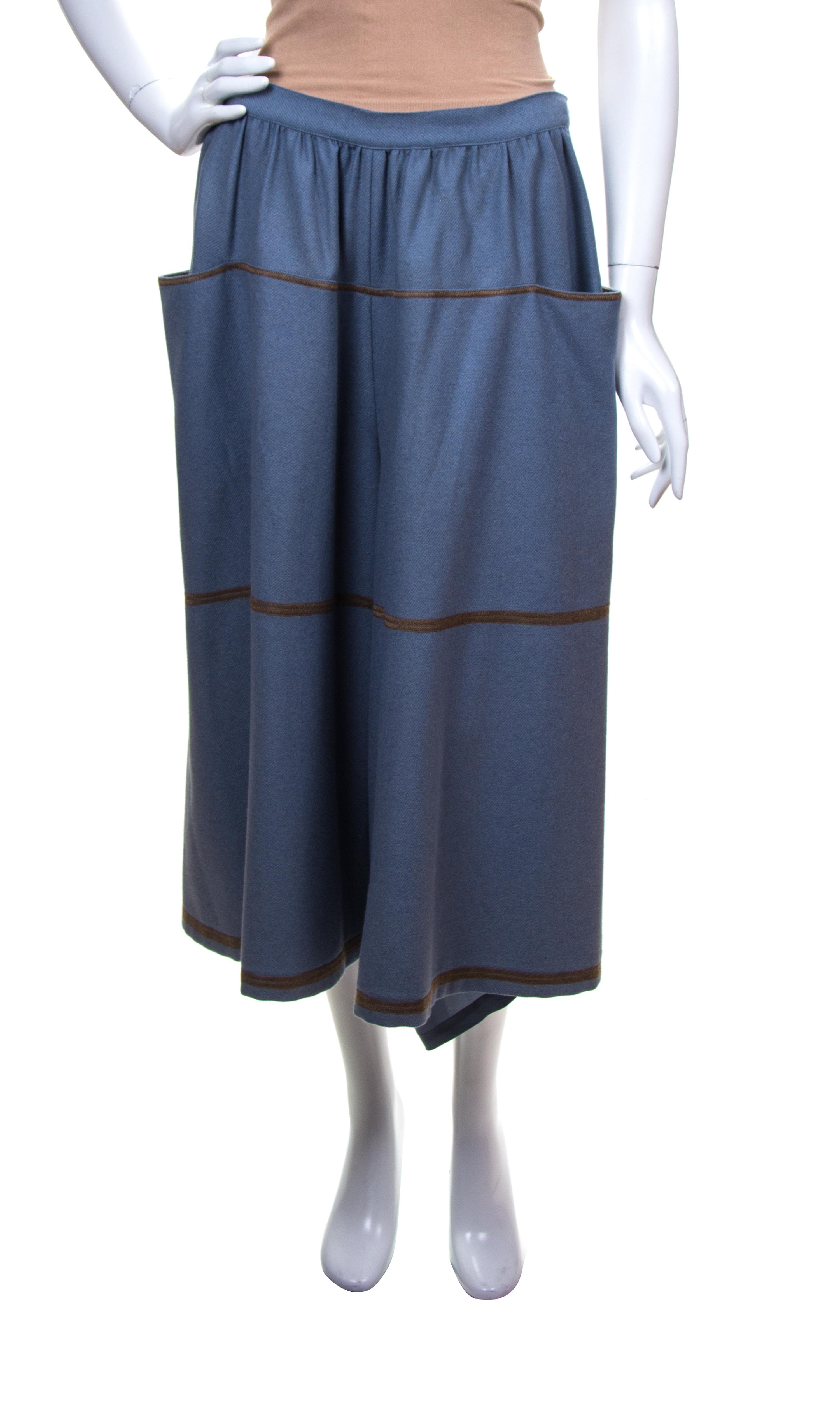 A Missoni Blue Grey Gaucho Pant,