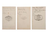 [CIVIL WAR]. A group of 3 CDVs, including portraits of Peter Penn-Gaskell, 1st New Jersey Cavalry and 2nd Louisiana Cavalry.