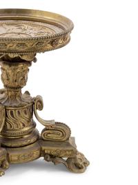 A Pair of Louis XVI Style Gilt Bronze Mounted Centerpiece Bases