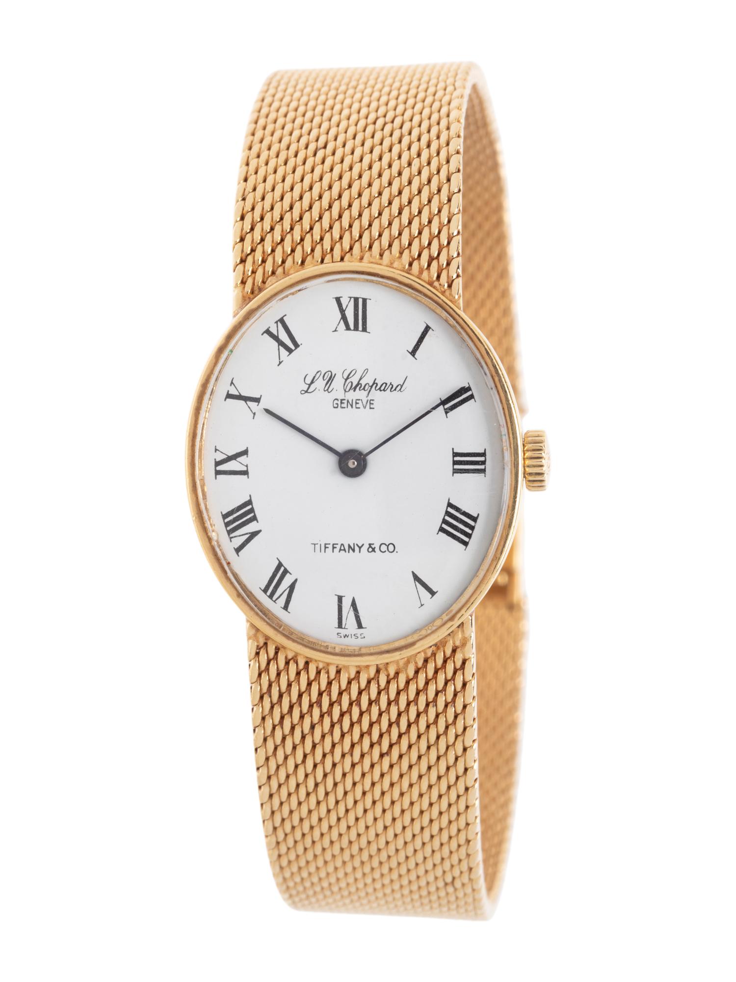 TIFFANY & CO., CHOPARD, YELLOW GOLD WATCH