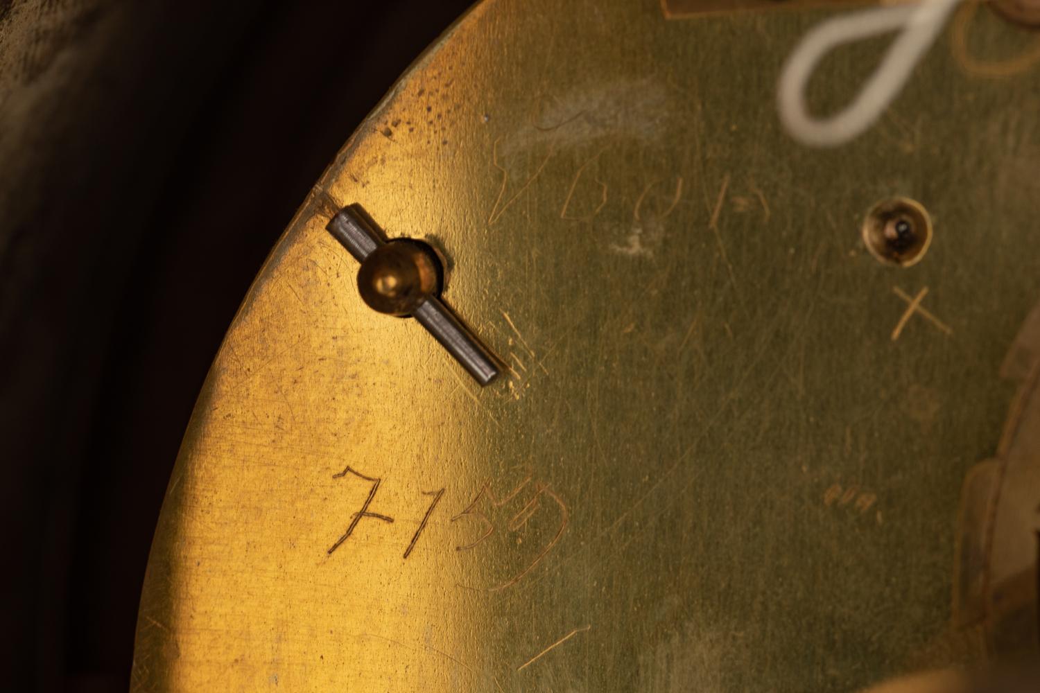A French Gilt Bronze and Blue Jasperware Mounted Mantel Clock