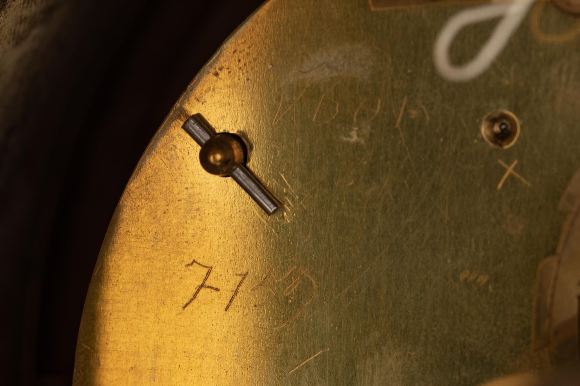 A French Gilt Bronze and Blue Jasperware Mounted Mantel Clock
