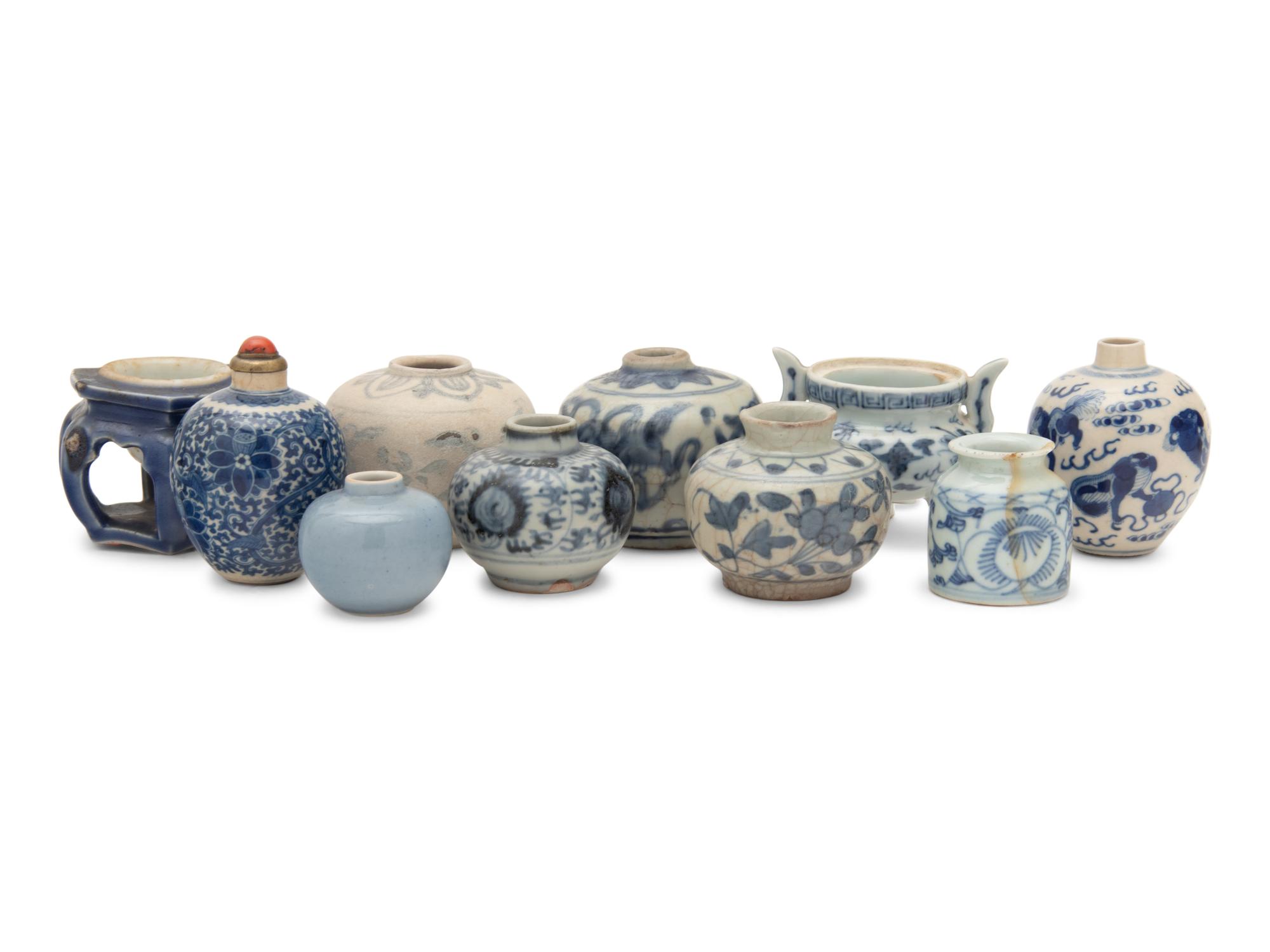10 Chinese Blue and White Porcelain Articles
