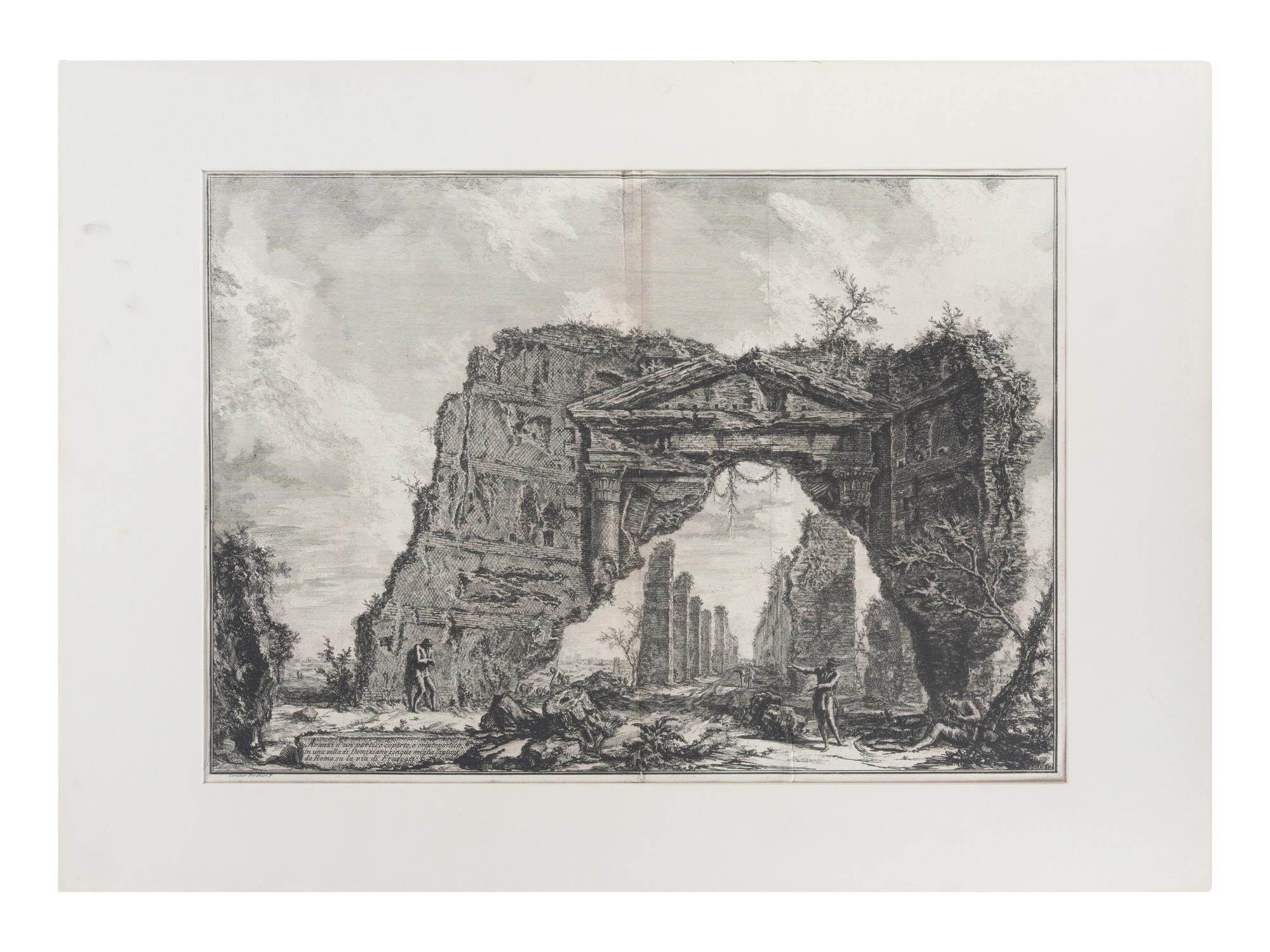 A group of 12 plates from Vedute di Roma and Le Antichità Romane , 18th century
