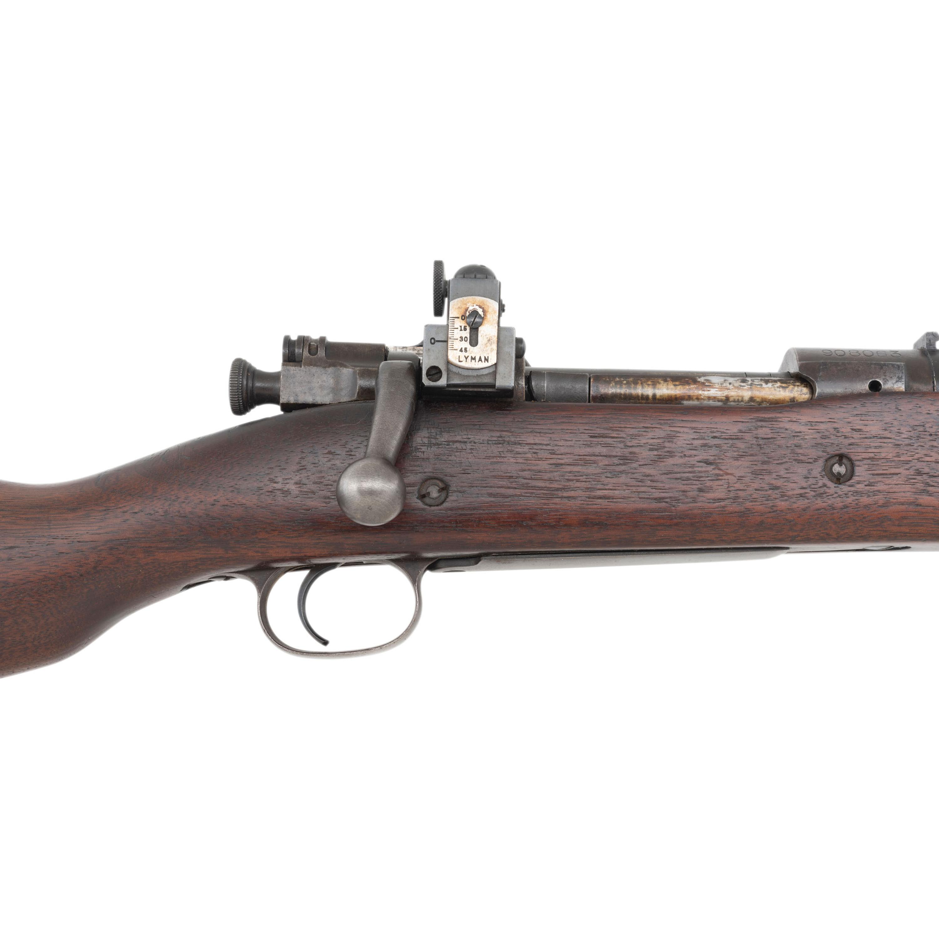 **Springfield Model 1903 Rifle with Aftermarket Sights and C-Stock