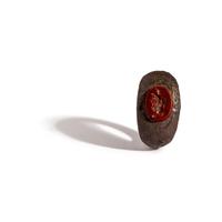 A Roman Silver and Jasper Finger Ring with the God Serapis