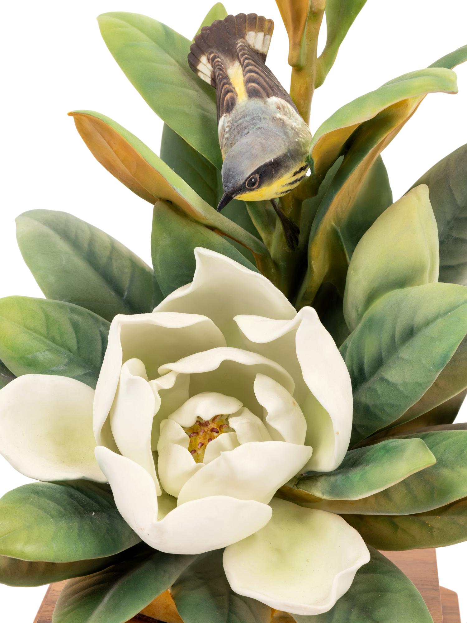 A Royal Worcester Dorothy Doughty Magnolia Warbler Group