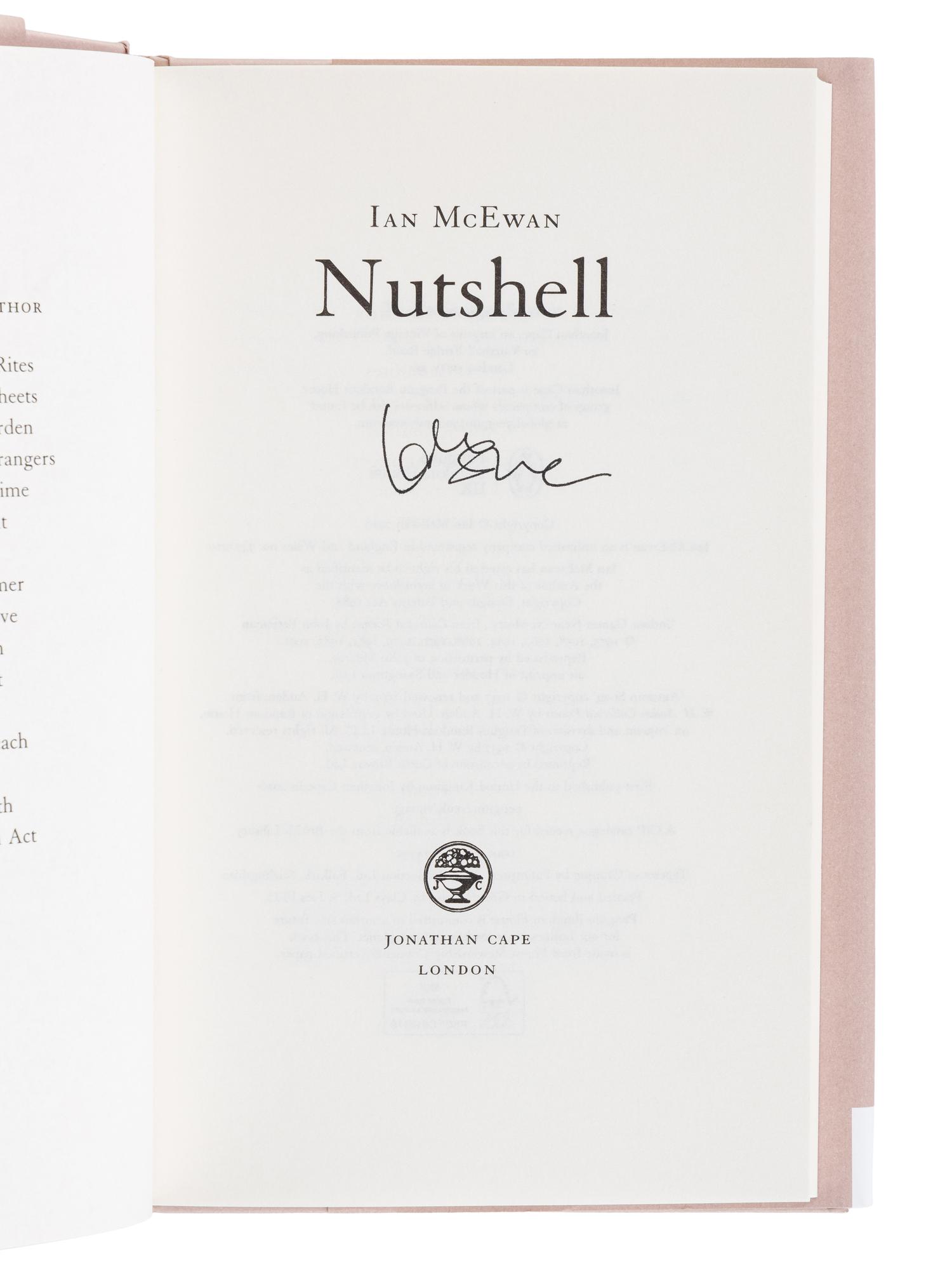 McEWAN, Ian (b. 1948). A group of 6 novels by McEwan, MOST SIGNED, comprising: