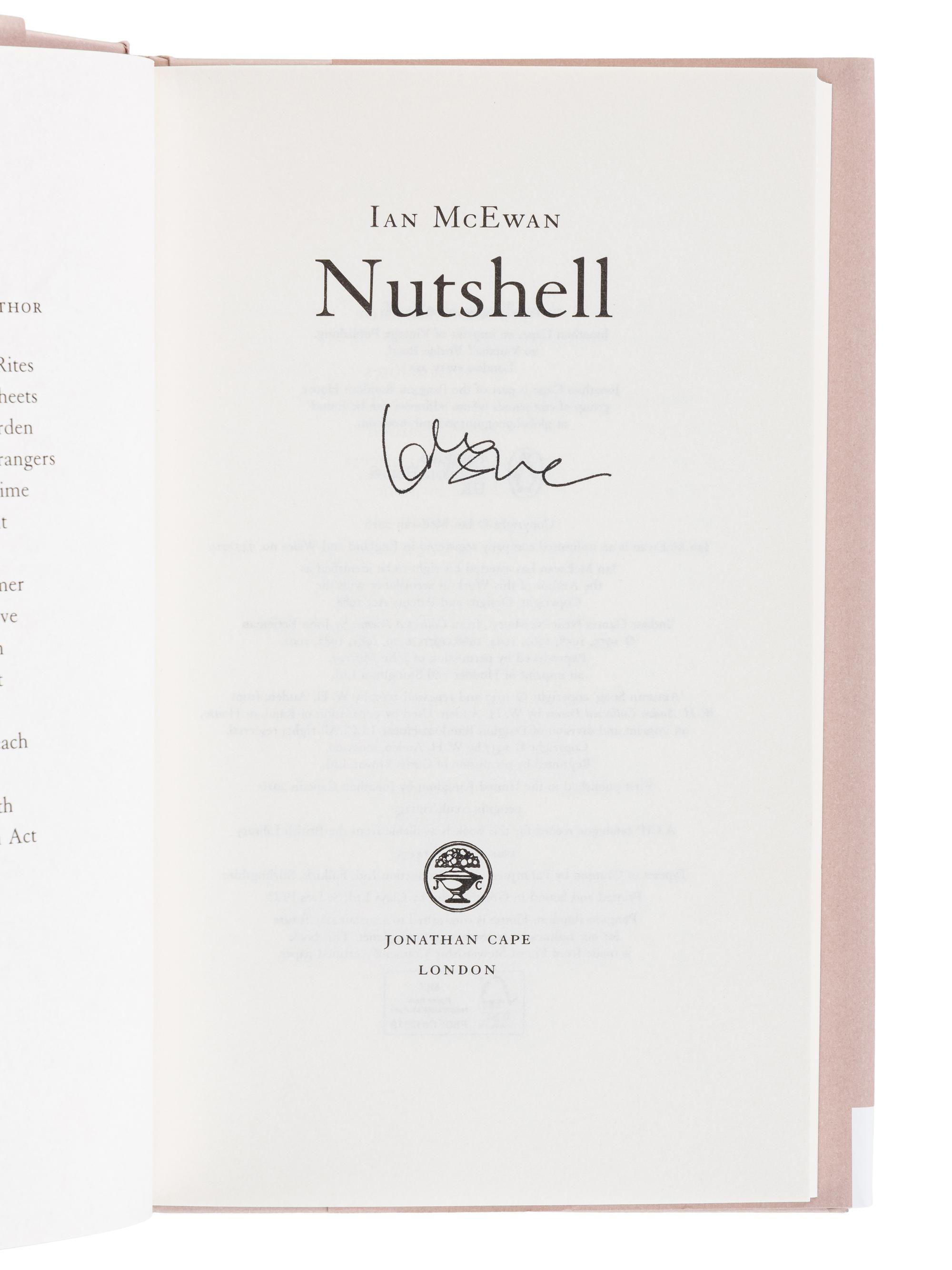 McEWAN, Ian (b. 1948). A group of 6 novels by McEwan, MOST SIGNED, comprising:
