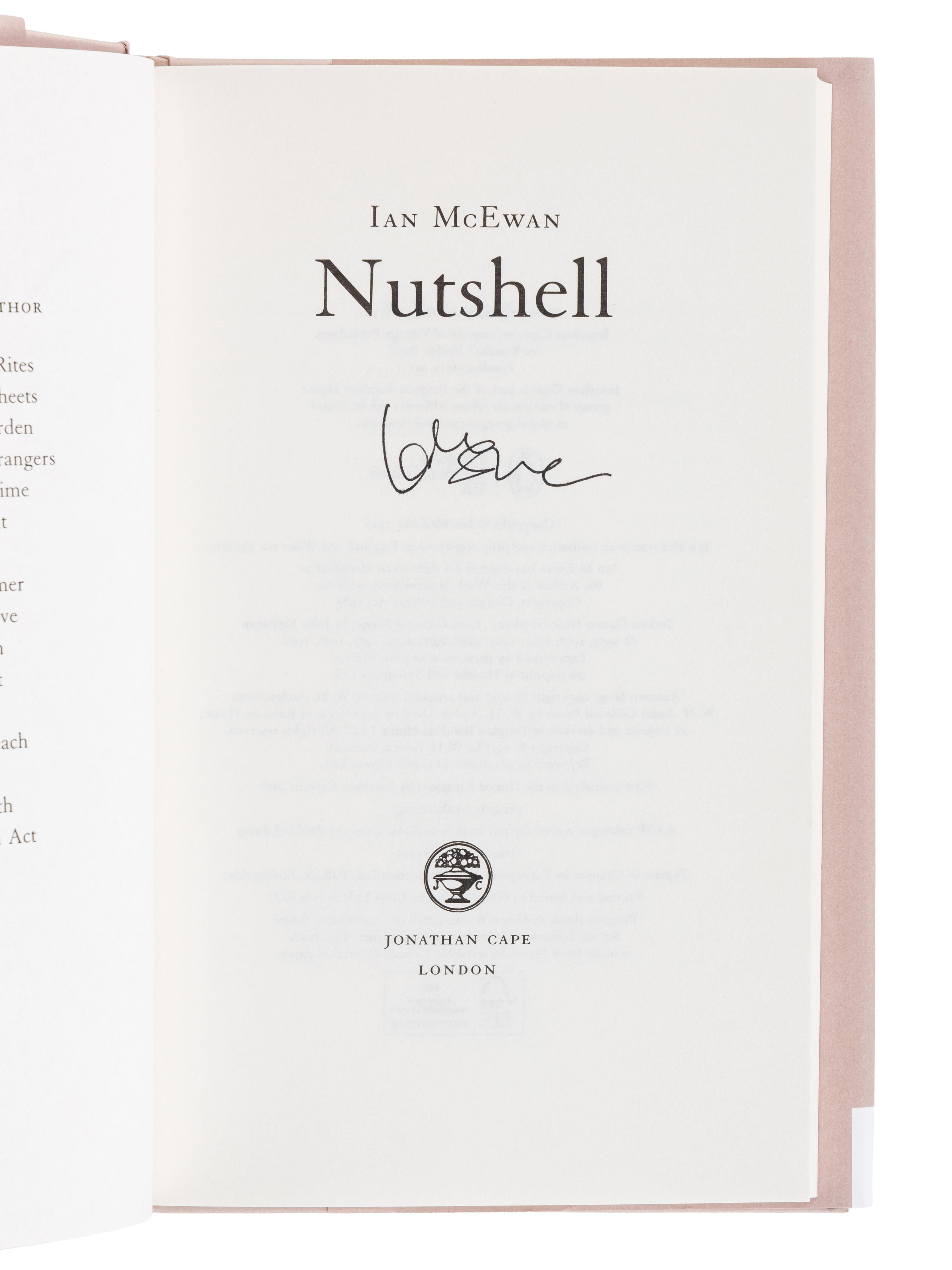McEWAN, Ian (b. 1948). A group of 6 novels by McEwan, MOST SIGNED, comprising: