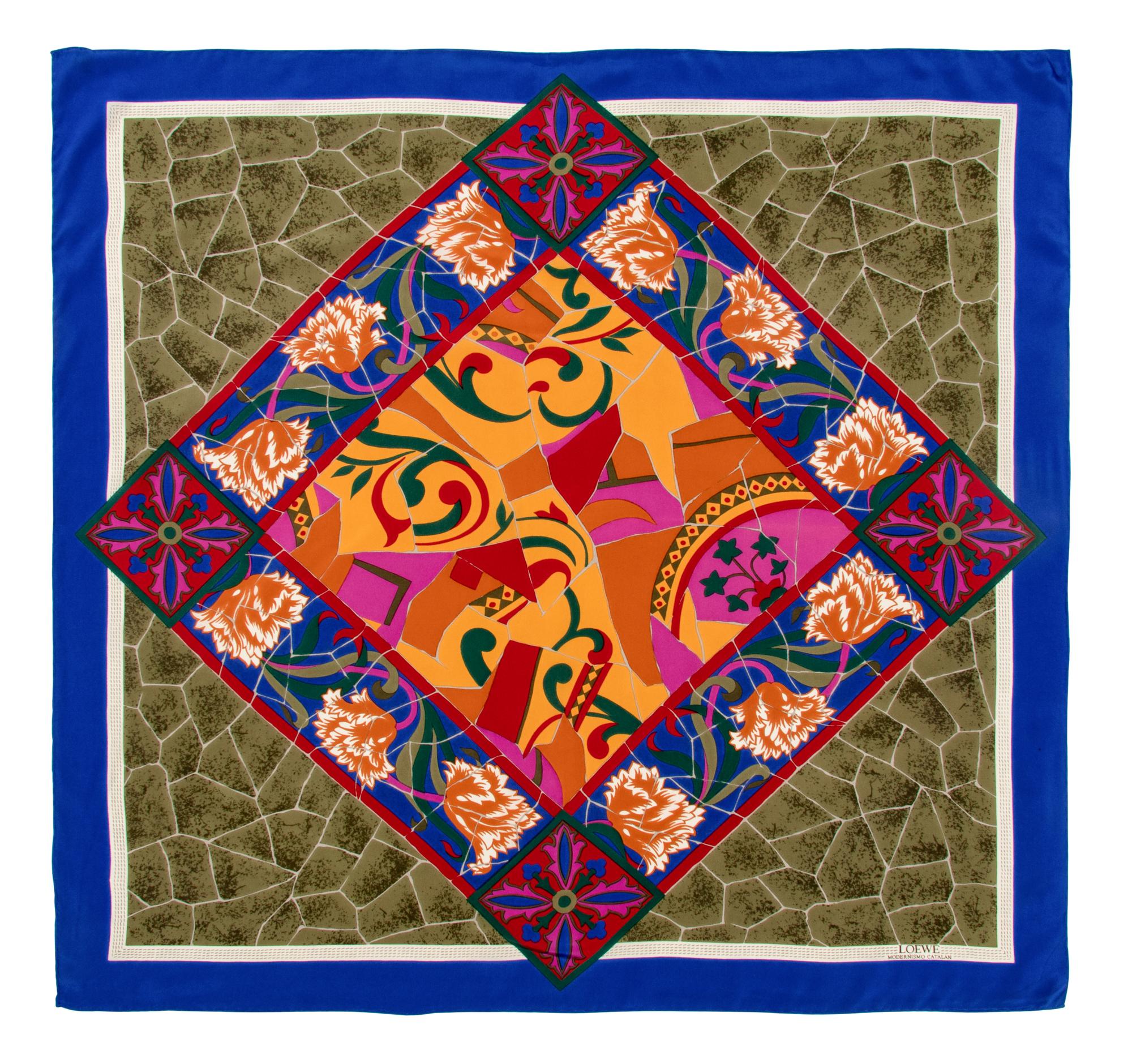 Four Designer Scarves; Including One Hermès, 1990-2010s