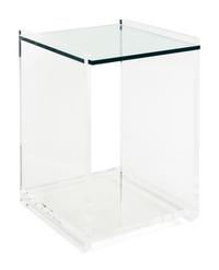 A Custom Acrylic and Glass Pedestal Stand