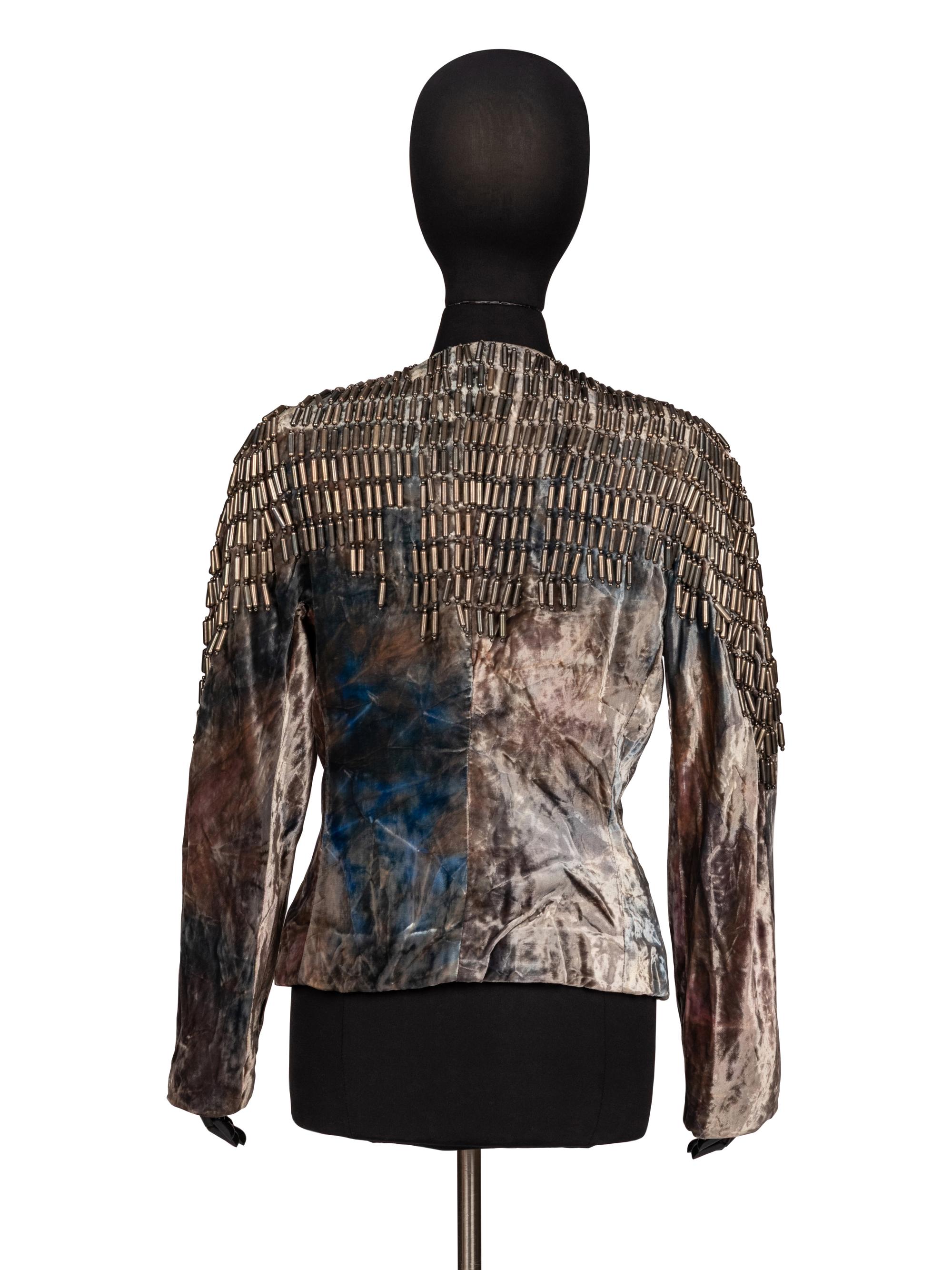 Krizia, Velvet Beaded 'Warrior’ Jacket, 1980s