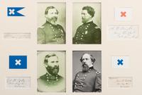 [CIVIL WAR]. 13 autographs of leaders of the Army of Potomac, incl. MEADE, SEDGWICK, and BIRNEY.
