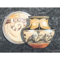 lot of three, untitled pottery