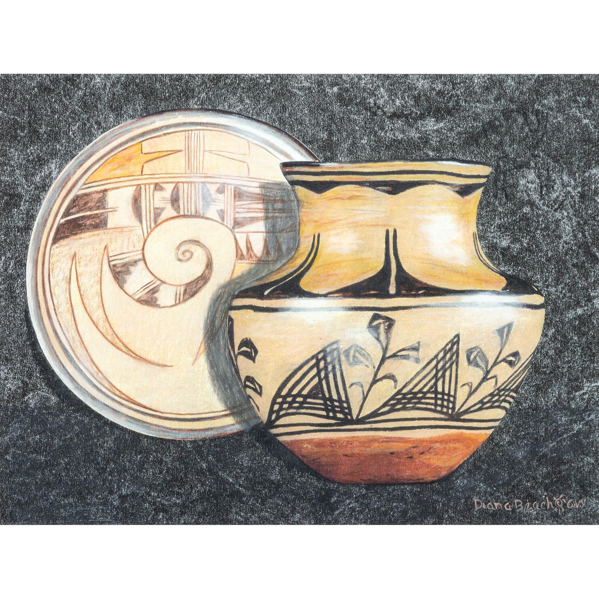 lot of three, untitled pottery