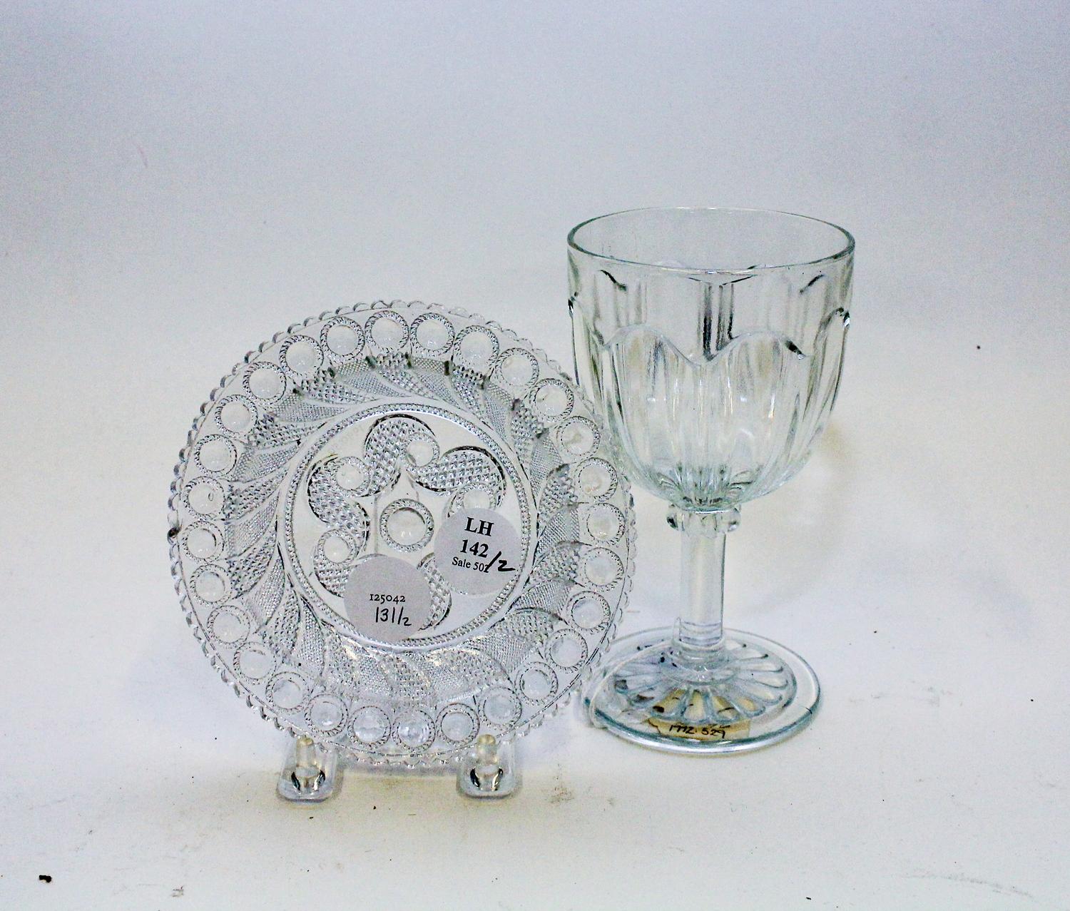 An American Leaded Glass Dish Diameter 5 1/4 inches. — BOSTON & SANDWICH GLASS COMPANY, FIRST HALF 19TH CENTURY