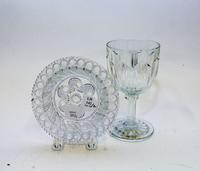 An American Leaded Glass Dish Diameter 5 1/4 inches. — BOSTON & SANDWICH GLASS COMPANY, FIRST HALF 19TH CENTURY