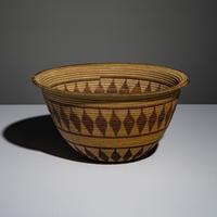 Panamint Polychrome Basket, with Uniquely Flattened Rim