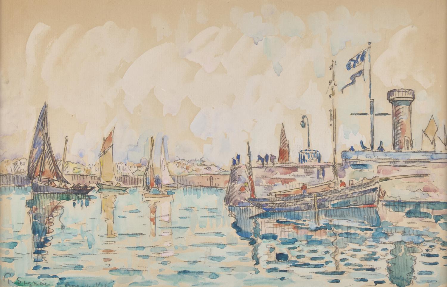 Paul Signac (French, 1863-1935) — Le Port de Saint Gilles Croix-de-Vie