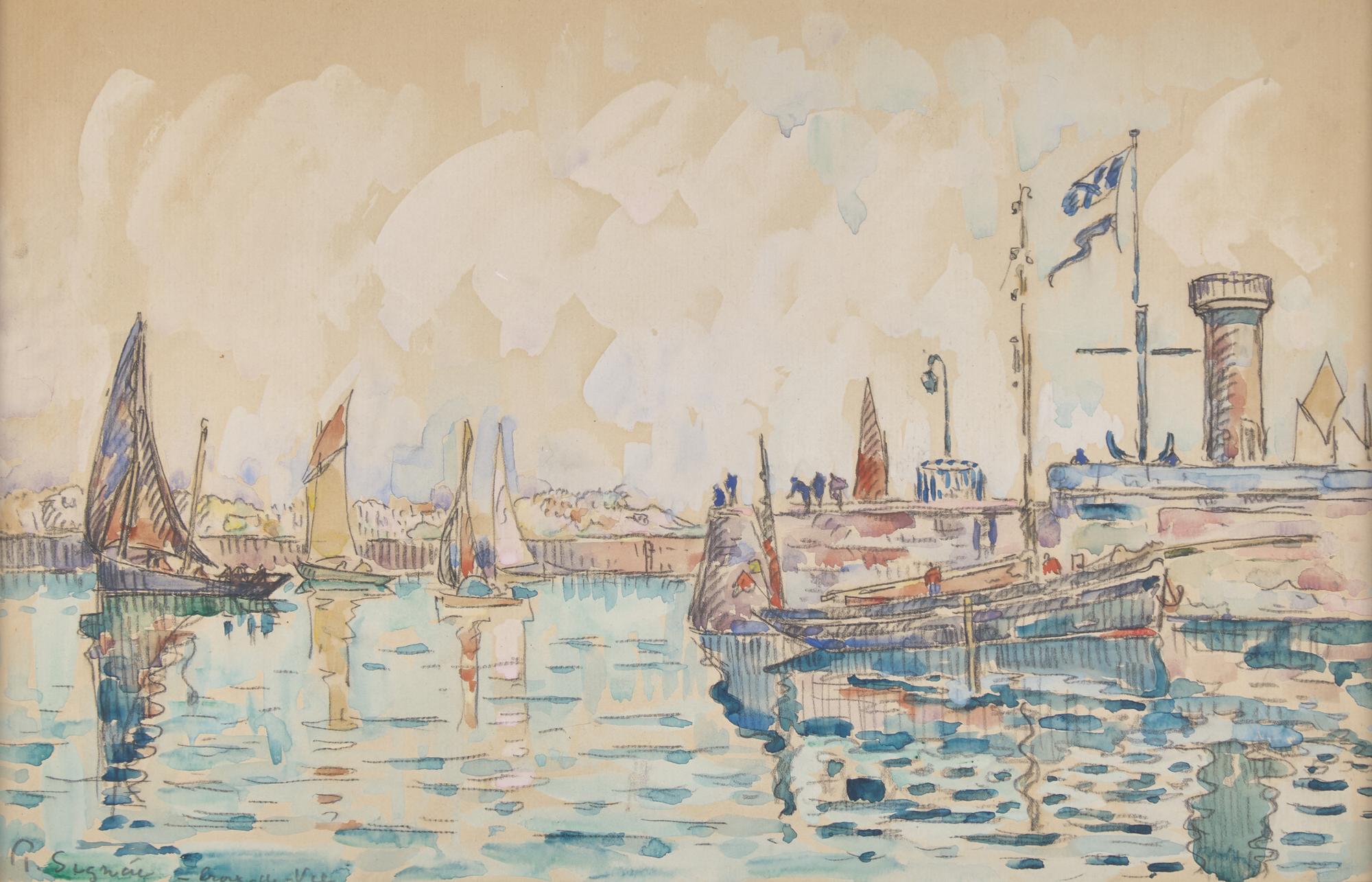 Paul Signac (French, 1863-1935) — Le Port de Saint Gilles Croix-de-Vie