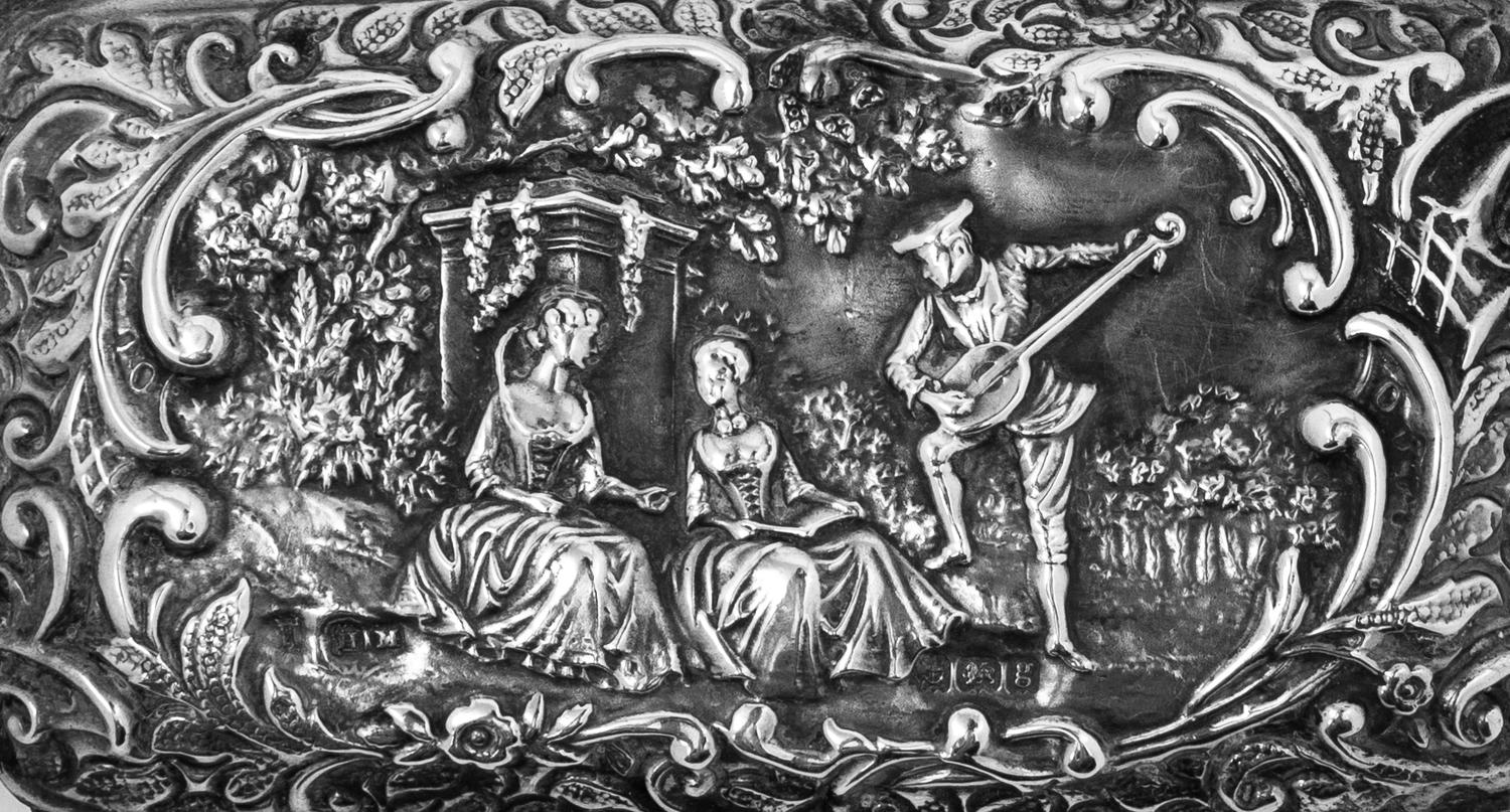 An English Silver Minaudière