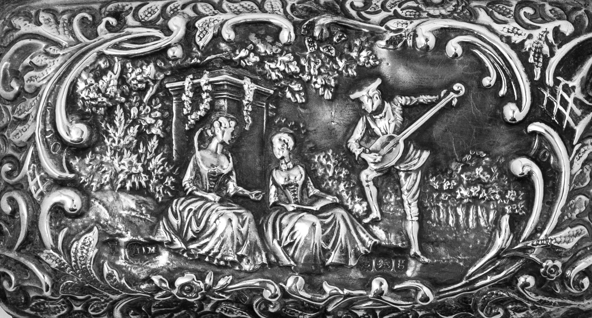 An English Silver Minaudière