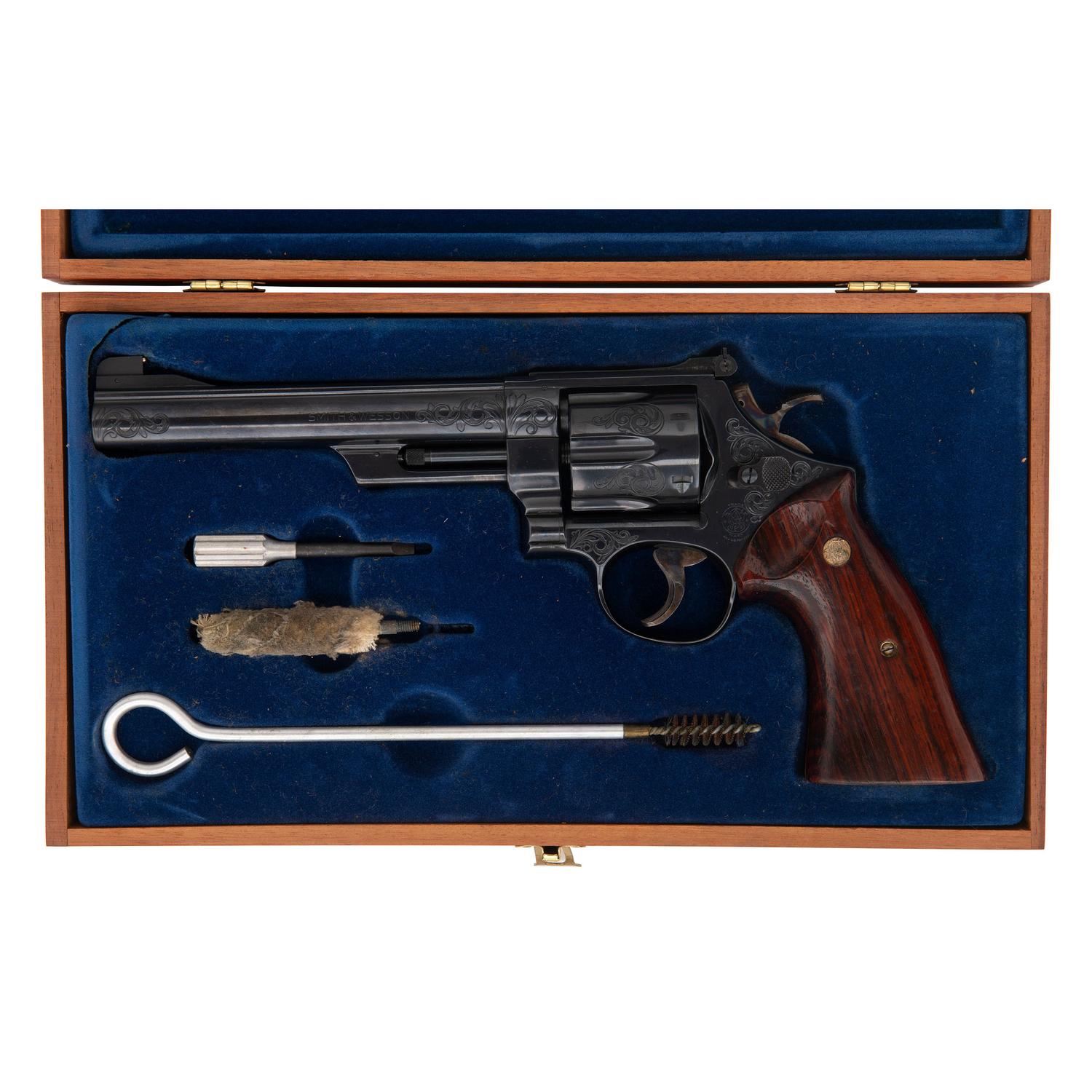 *Factory Class C Engraved Smith & Wesson Model 29-2 Revolver in Wood Factory Display Box
