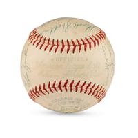 A 1958 Washington Senators Team Signed Autograph Baseball