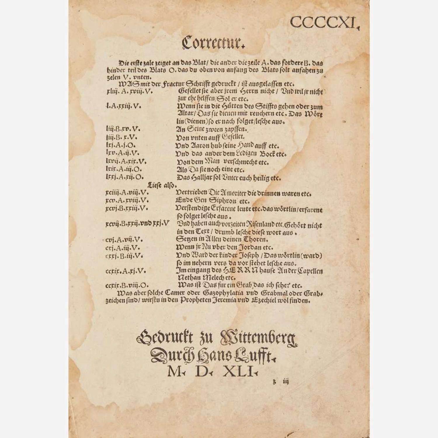 [Early Printing] Luth(er)., Mart(in). Die Propheten alle Deudsch...