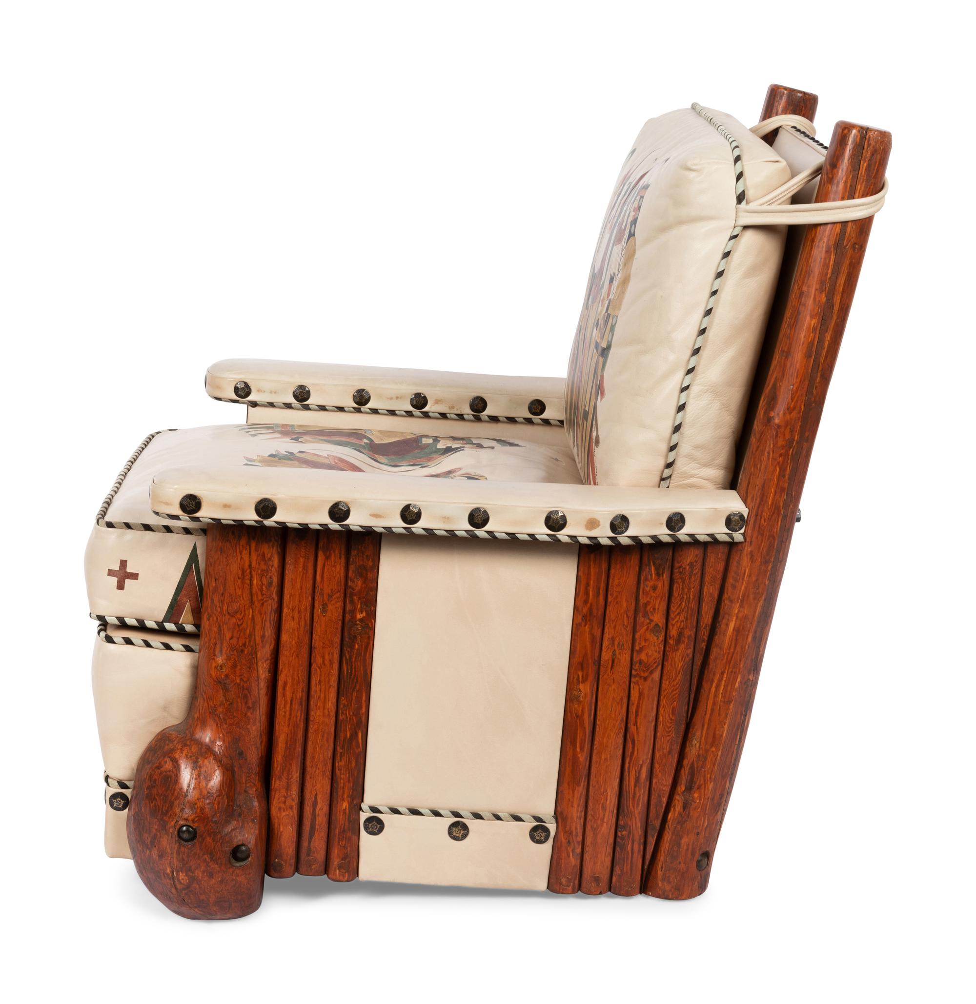 Original Club Chair and custom-made ottoman