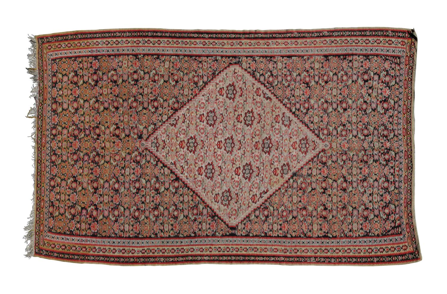 A Flat Woven Wool Rug 6 feet 7 inches x 4 feet x 1 inch. — 20TH CENTURY