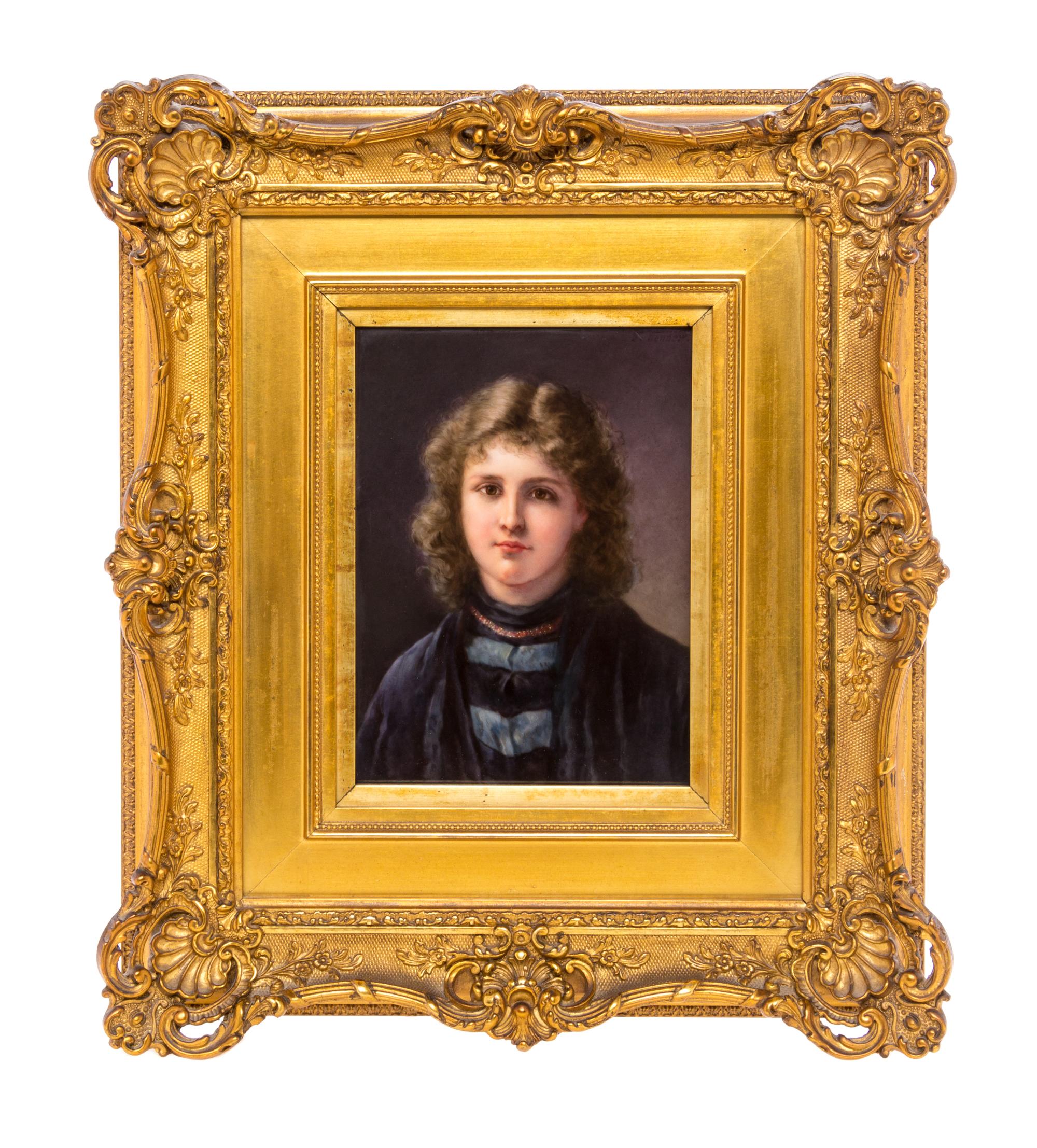 A Berlin (K.P.M.) Porcelain Plaque 7 x 5 1/2 inches. — 19TH CENTURY